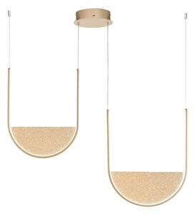 Ondaluce - LED димируема висяща лампа на кабел LOTUS LED/55W/230V златна