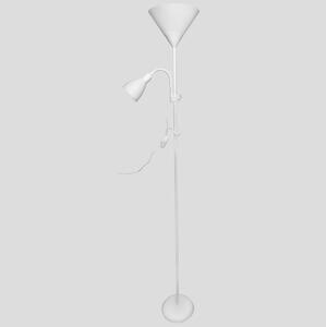Podова лампа WENDY 1xE27/100W/230V + 1xE14/40W бяла