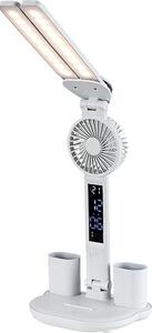 Rabalux 74030 - Димируема LED настолна лампа с вентилатор NOVILO LED/7W/5V