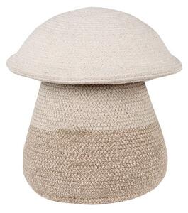 Бежова текстилна детска кошница за играчки ø 33x38 cm Mama Mushroom – Lorena Canals