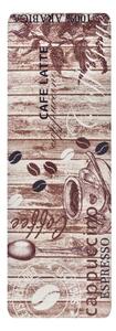 Кафяв кухненскиа пътека Delicious Coffee, 67 x 180 cm Delicious Coffee - Hanse Home