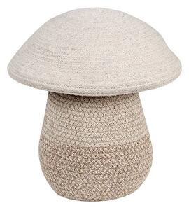 Бежова текстилна детска кошница за играчки ø 23x27 cm Mushroom – Lorena Canals