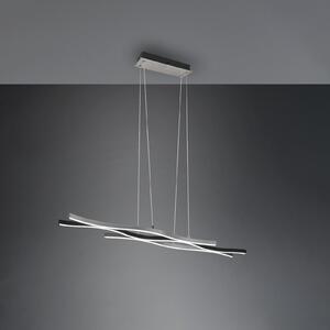 Trio Lighting Blaze LED висящо осветление, CCT, димируемо, алуминий, Затъмняване, Металик, Дневна/трапезария, Метал, Модерен