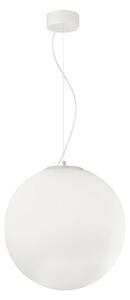 Ideallux Ideal Lux Mapa стъклена висяща лампа Ø 40 cm, Затъмняване, Бял, Дневна/трапезария, Стъкло, Модерен, Глобус
