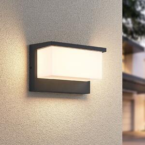 Trio Lighting LED външно стенно осветление Nestos, IP54, Черен, Метал, Модерен