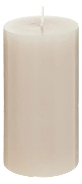 Свещ без аромат atmosphera Hugo, Кръгла, 7x13 см, Taupe