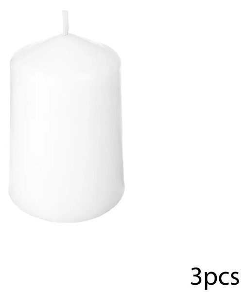 Комплект свещи без аромат atmosphera Many, 3 Броя, Votive, 5x7.5 см, Бели