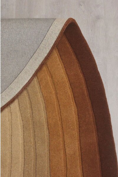 Puddle Ombre Ombre Wool Brown 160x230 cm, Flair Rugs