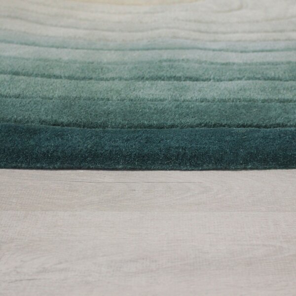 Овален килим Puddle Ombre Wool Ombre Blue 160x230 cm, Flair Rugs