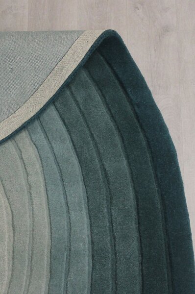 Овален килим Puddle Ombre Wool Ombre Blue 160x230 cm, Flair Rugs