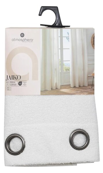 Завеса от изкуствена кожа atmosphera Jaiko, 140x260 см, Bouclé