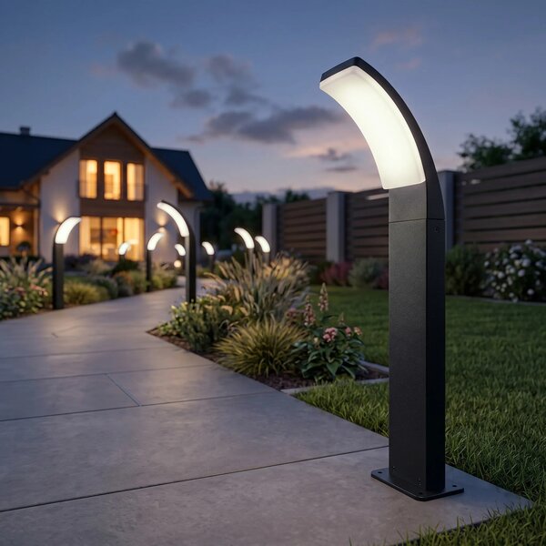 Градинска стояща LED лампа JNH033-G Black