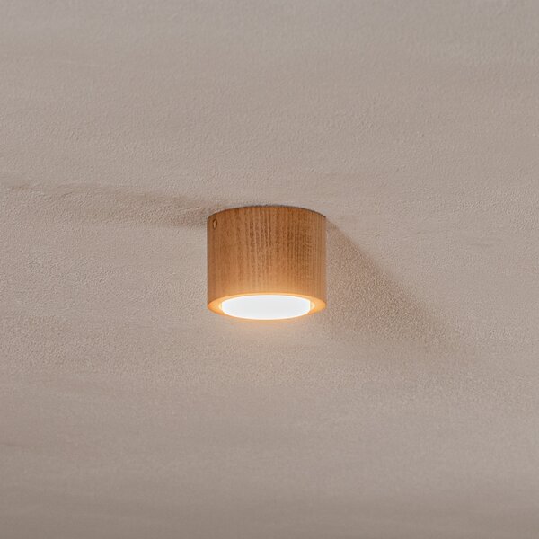 Envostar Ernest Downlight GX53 от дърво, кръгла, Затъмняване, Дърво, Дневна/трапезария, Дървесина