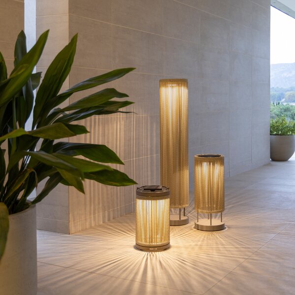 Les Jardins LED слънчева светлина за земята Rop&Strip височина 120cm, 3000 K, 500 lm, Затъмняване, Кафяв / ръждив, Алуминий, Модерен