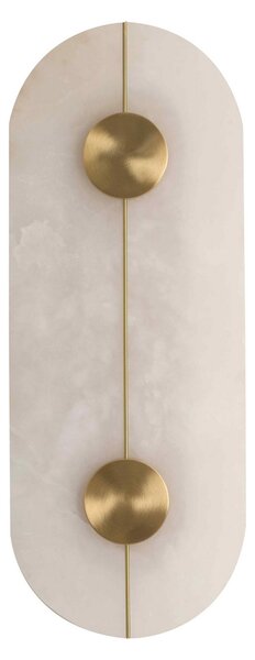 Viokef LED стенно осветление Lusso, височина 43,5 cm, Бял, Дневна/трапезария, Мрамор