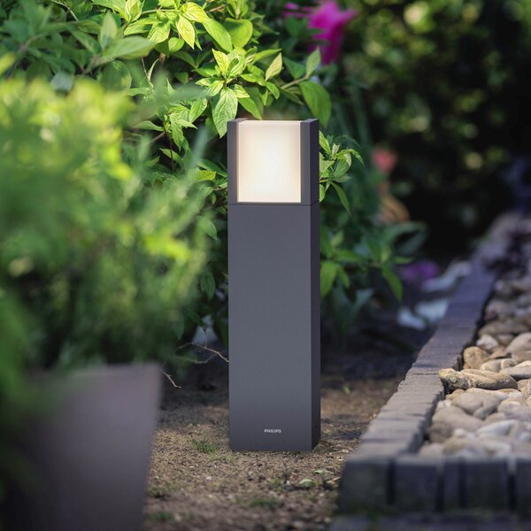 Philips LED осветление за цокъл Arbour UE, Черен, Алуминий, Модерен