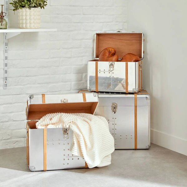 Декоративни кутии atmosphera Sky, Алуминии, 3 бр