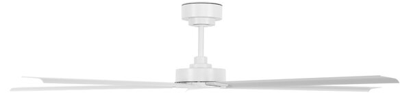 Beacon Lighting Вентилатор за таван Monza white DC silent Ø 152 cm IP55, Бял, Дневна/трапезария, Алуминий, Модерен