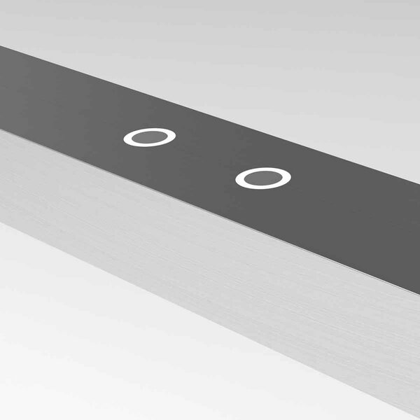 Steinhauer LED висяща лампа Bande, 150 cm, нагоре/надолу, стомана, CCT, димер, Затъмняване, Металик, Дневна/трапезария, Метал, Модерен