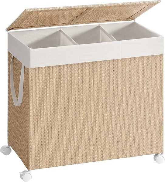 Модулен кош за пране Songmics, натурален, LCB602N01, 66.5 x 37.5 x 65 см