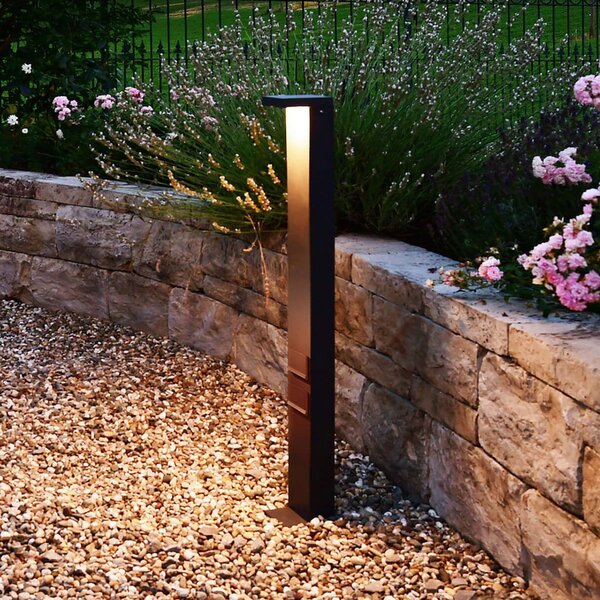 Deko-Light LED осветление за пътеки Lerna, височина 100 cm, CCT, сиво, гнезда, Сив, Алуминий, Модерен