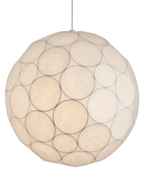 Tom Dixon висяща лампа Soft, Ø 60 cm, бяла, пластмаса, E27, Затъмняване, Бял, Дневна/трапезария, Пластмаса, Дизайн, Глобус