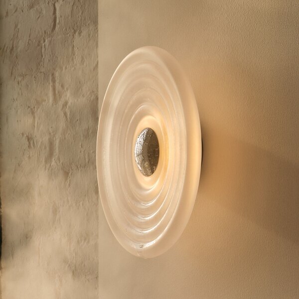 Tom Dixon LED стенна лампа Press Sphere, матирана, Ø 35 cm, Затъмняване, Бял, Баня, Стъкло, Дизайн