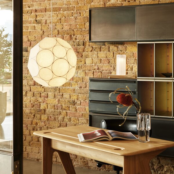 Tom Dixon висяща лампа Soft, Ø 45 cm, бяла, пластмаса, E27, Затъмняване, Бял, Дневна/трапезария, Пластмаса, Дизайн, Глобус