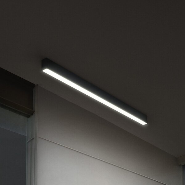 OSRAM LED плафон Office line Cuboid черен 4000 K DIM, Затъмняване, Черен, кабинет / офис, Алуминий, Модерен