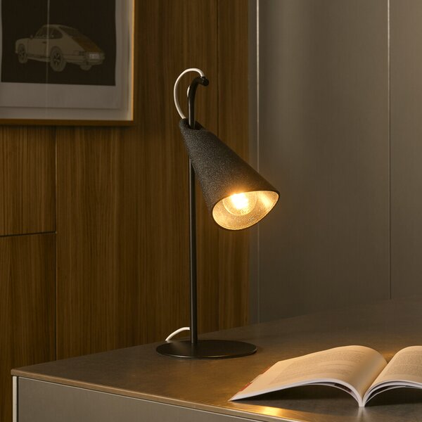 OSRAM настолна лампа Decor Bell, стомана, E27, височина 50 cm, Черен, Дневна/трапезария, Метал, Модерен
