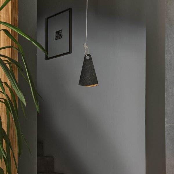 OSRAM висяща лампа Decor Bell, рециклирана пластмаса, E27,, Затъмняване, Черен, Дневна/трапезария, Метал, Модерен