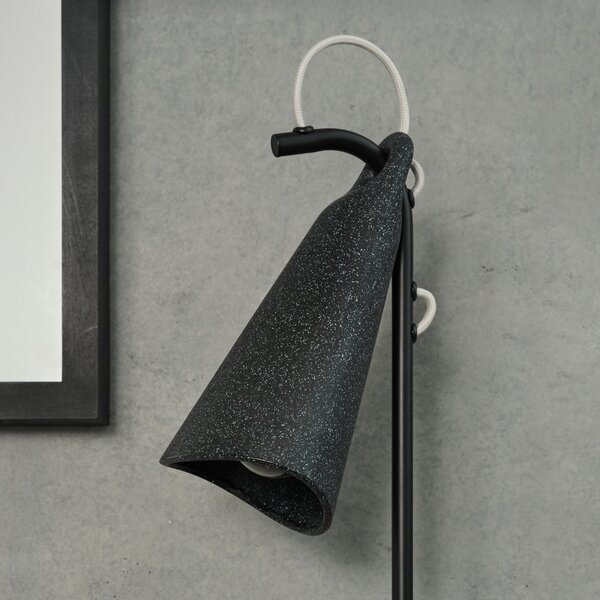 OSRAM стояща лампа Decor Bell, черна, стомана, E27, височина 120 cm, Черен, Дневна/трапезария, Метал, Модерен