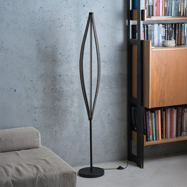 OSRAM LED стояща лампа Decor Flat Felt, сива, филц, 3000 K, Сив, Дневна/трапезария, Плат / текстил, Модерен