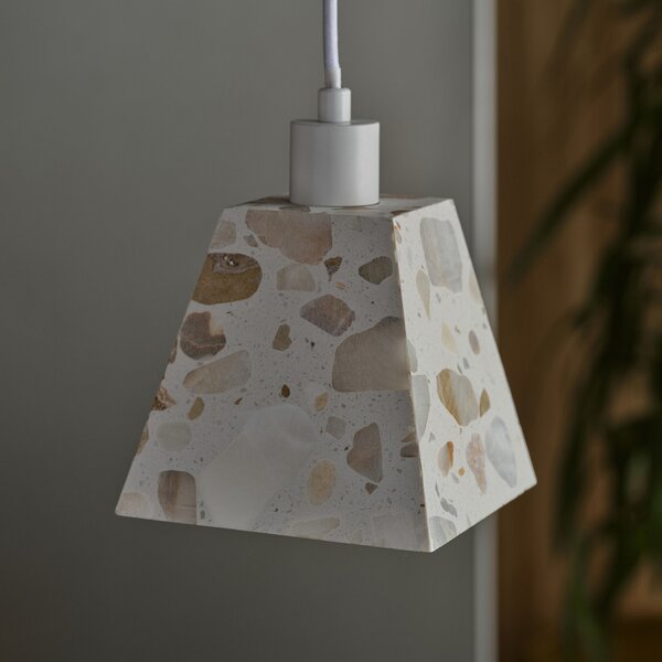 OSRAM Висяща лампа Decor Gleam Weight, Terrazzo, бежова, E14, Затъмняване, Бежов, Дневна/трапезария, Мрамор