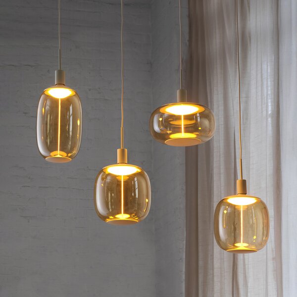OSRAM висяща лампа Decor Needle Linear бежова, стомана, 4-fl. E27, Затъмняване, Бежов, Дневна/трапезария, Метал, Модерен