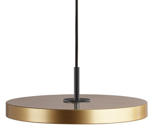 UMAGE LED висяща лампа Asteria Mini, месингов цвят, Ø 31 cm, Затъмняване, Злато / месинг, Дневна/трапезария, Метал, Дизайн