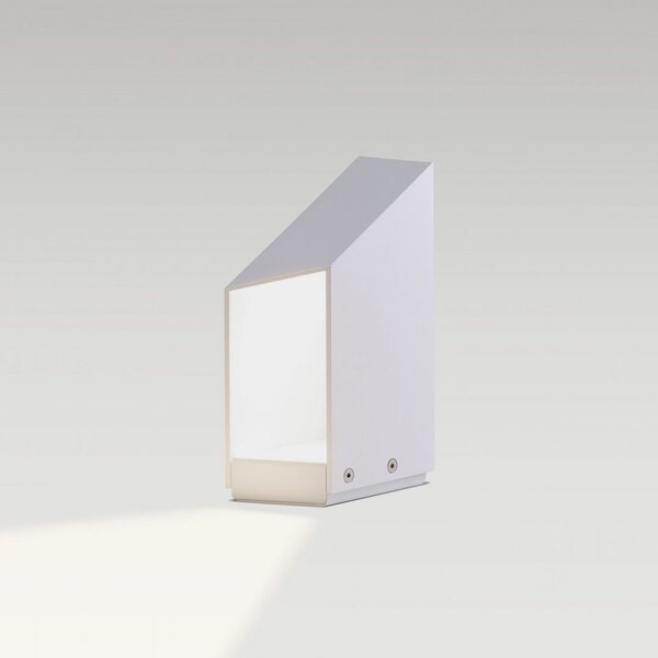 MARSET LED лампа с цокъл Domus, височина 26 cm, бяла, алуминий, Затъмняване, Бял, Алуминий, Дизайн