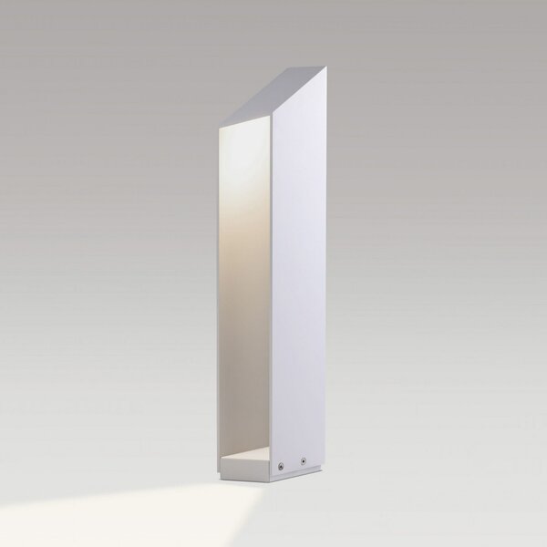 MARSET LED лампа с цокъл Domus, височина 55 cm, бяла, алуминий, Затъмняване, Бял, Алуминий, Дизайн
