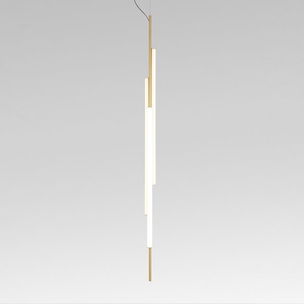 MARSET LED висяща лампа Ambrosia 175w/Plug-in 3000K златист цвят, Затъмняване, Злато / месинг, Дневна/трапезария, Алуминий, Дизайн