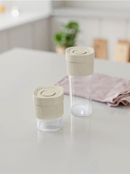 Sinsay - Кутия за съхранение 2 pack - телесен цвят