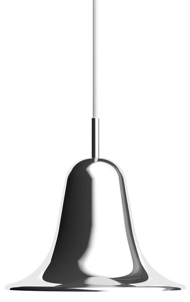 Verpan VERPAN Висяща лампа Pantop, хром, Ø 23 cm, метал, E14, Затъмняване, Металик, Дневна/трапезария, Метал, Дизайн