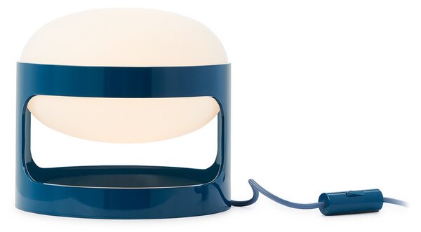 Kartell настолна лампа KD28, петрол, Ø 25 cm, E14-LED, Син, Дневна/трапезария, Пластмаса, Дизайн