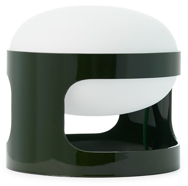 Kartell Настолна лампа KD28, горско зелено, Ø 25 cm, E14-LED, Зелен, Дневна/трапезария, Пластмаса, Дизайн