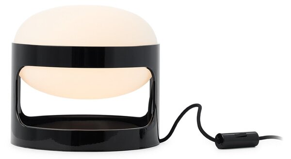 Kartell настолна лампа KD28, черна, Ø 25 cm, E14-LED, Черен, Дневна/трапезария, Пластмаса, Дизайн