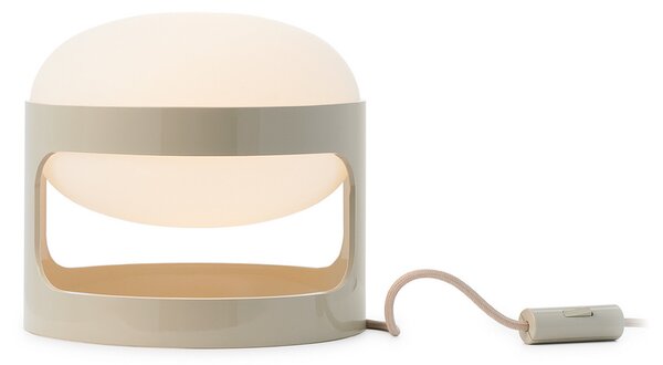 Kartell настолна лампа KD28, сива, Ø 25 cm, E14-LED, Сив, Дневна/трапезария, Пластмаса, Дизайн
