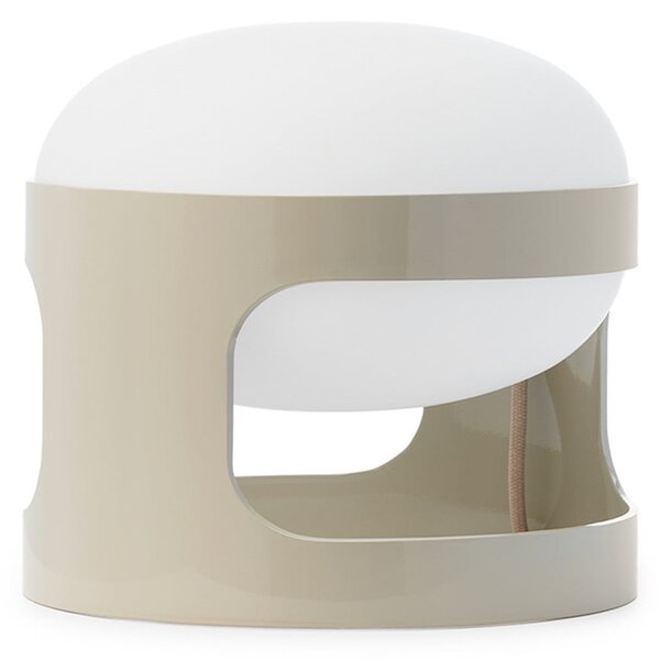 Kartell настолна лампа KD28, сива, Ø 25 cm, E14-LED, Сив, Дневна/трапезария, Пластмаса, Дизайн