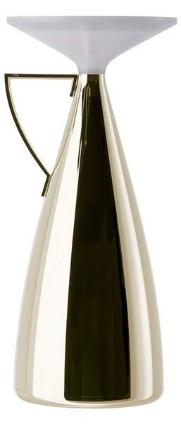 Kartell LED акумулаторна настолна лампа Camomille, кремава, височина 24 cm, Затъмняване, Бежов, Дневна/трапезария, Пластмаса, Дизайн