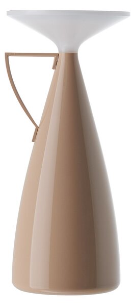 Kartell LED акумулаторна настолна лампа Camomille, бежова, височина 24 cm, Затъмняване, Бежов, Дневна/трапезария, Пластмаса, Дизайн