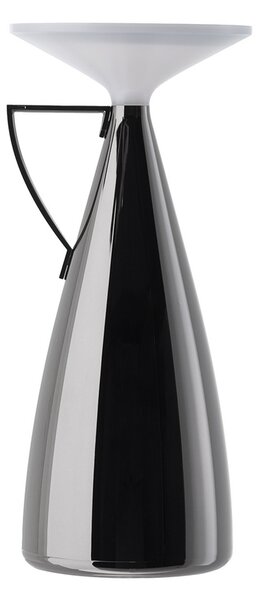 Kartell LED акумулаторна настолна лампа Camomille, тъмно сива, дим., Затъмняване, Сив, Дневна/трапезария, Пластмаса, Дизайн