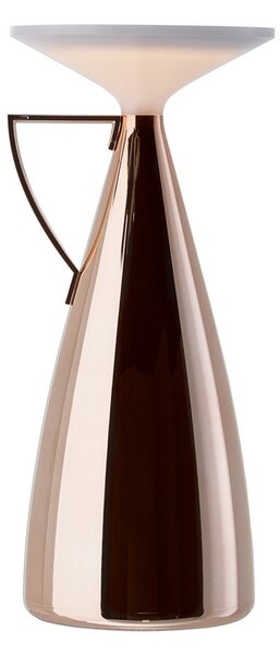 Kartell LED акумулаторна настолна лампа Camomille, меден цвят, дим., Затъмняване, Мед, Дневна/трапезария, Пластмаса, Дизайн